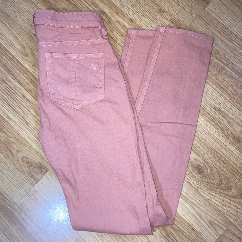 Rag & Bone Skinny Jeans Salmon Pink sz 25 - Picture 8 of 10